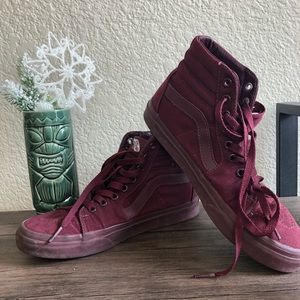 High top vans mahogany size 7.5